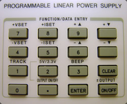 LPS305 Power Supply buttons