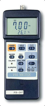 PH207 Dual display (pH & Temperature)